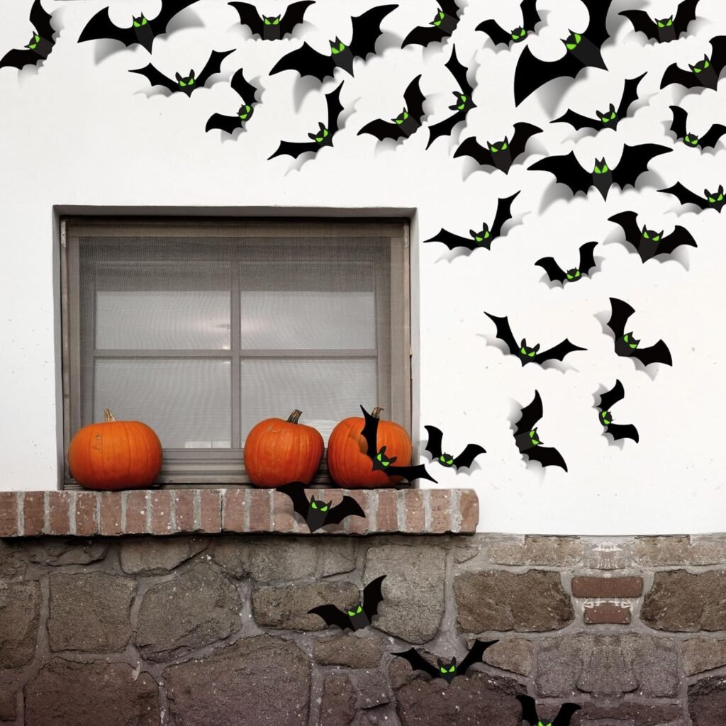 NEW!! 3D Wall Glow Eyes Bats Stickers BUY NOW