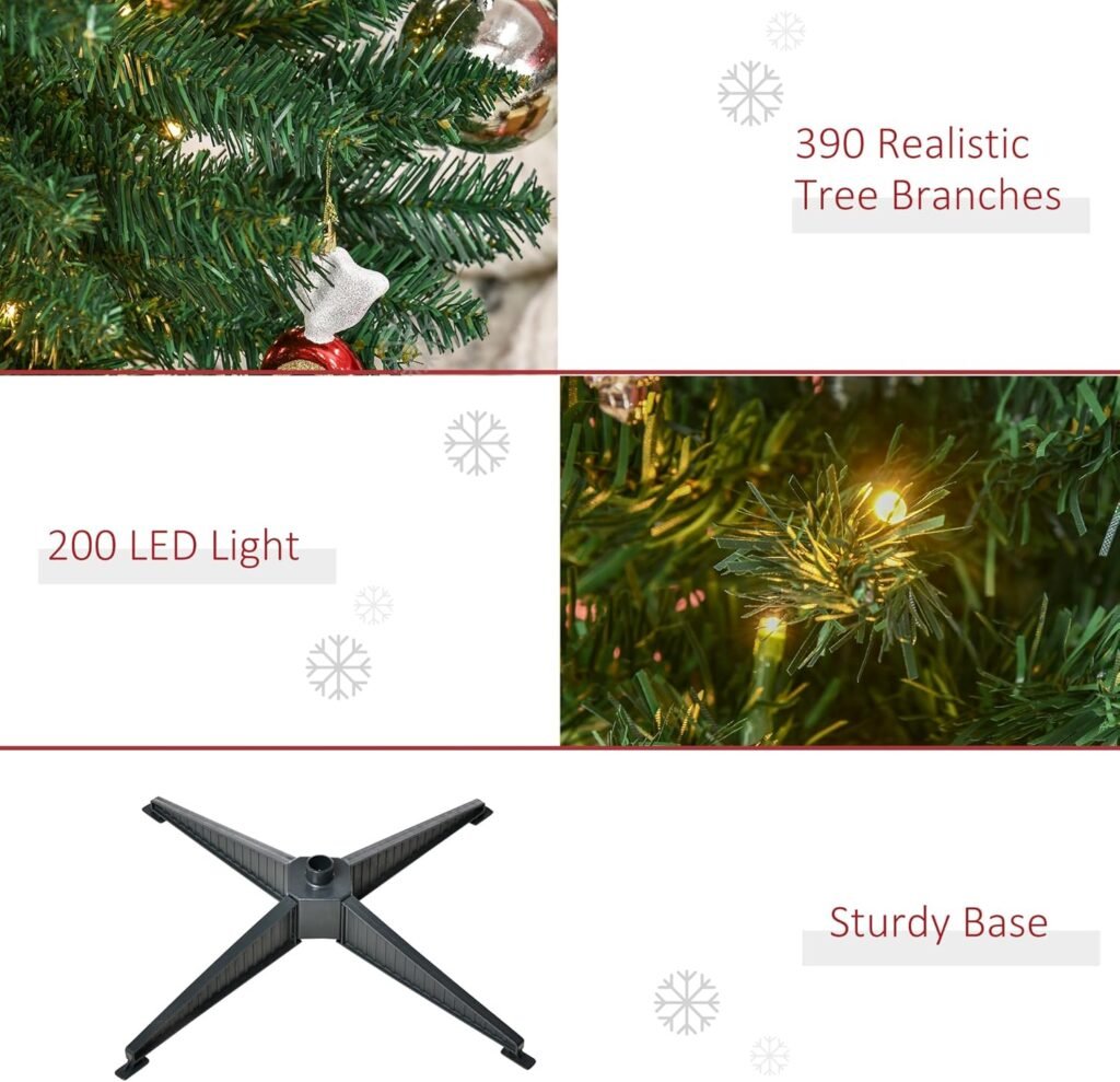 NEW!! Artificial Christmas Tree with Warm LED Lights - BUY NOW