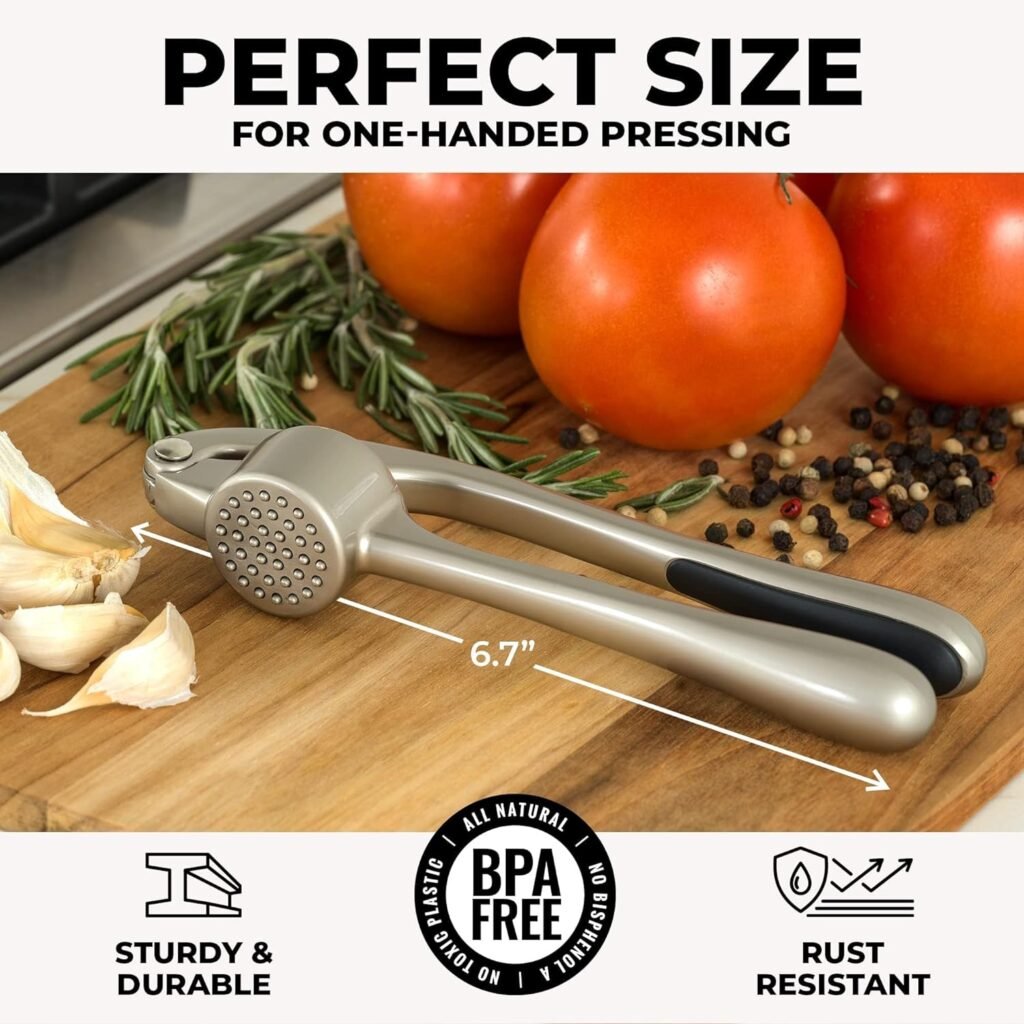 NEW!! Kitchen Premium Garlic Press Set