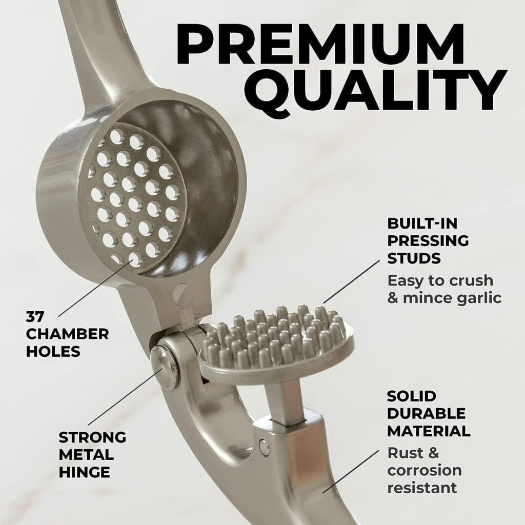 NEW!! Kitchen Premium Garlic Press Set