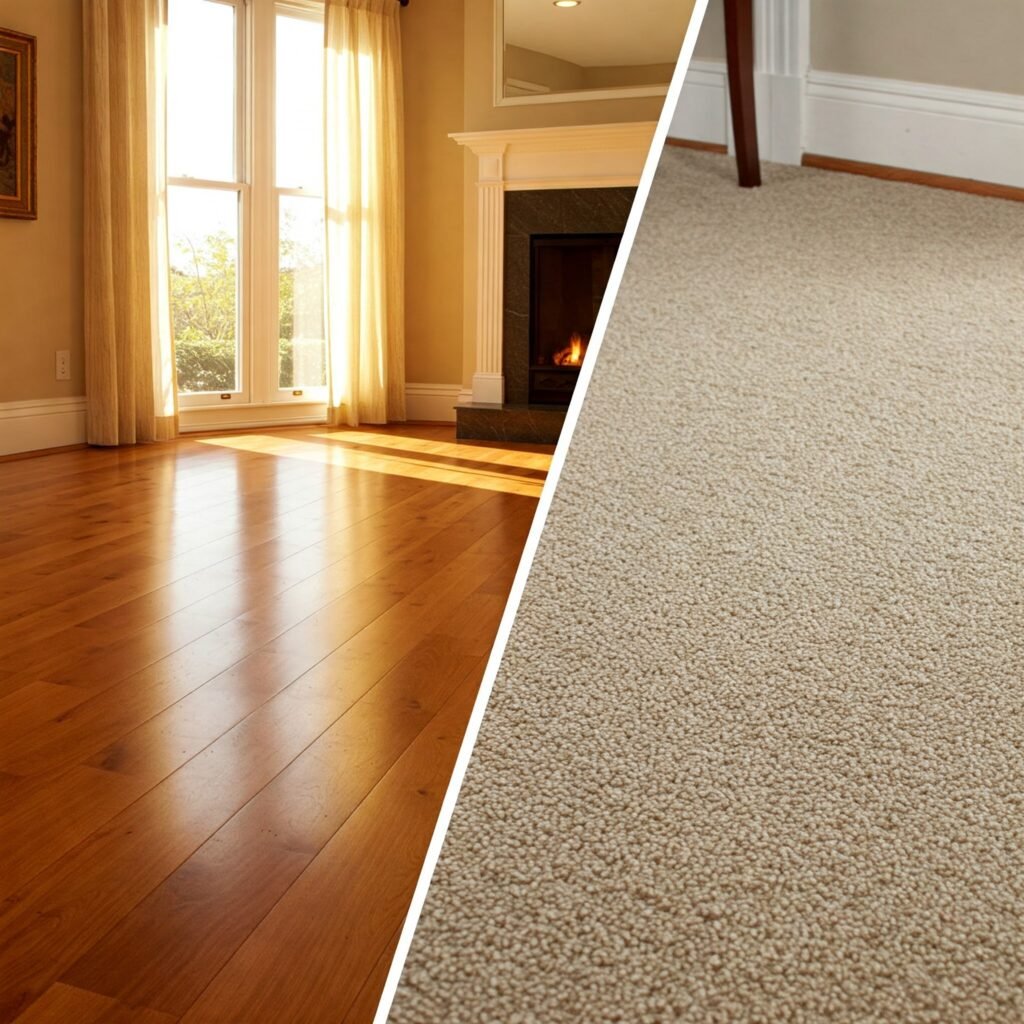 Hardwood Floor vs Carpet: 5 Key Differences to Consider