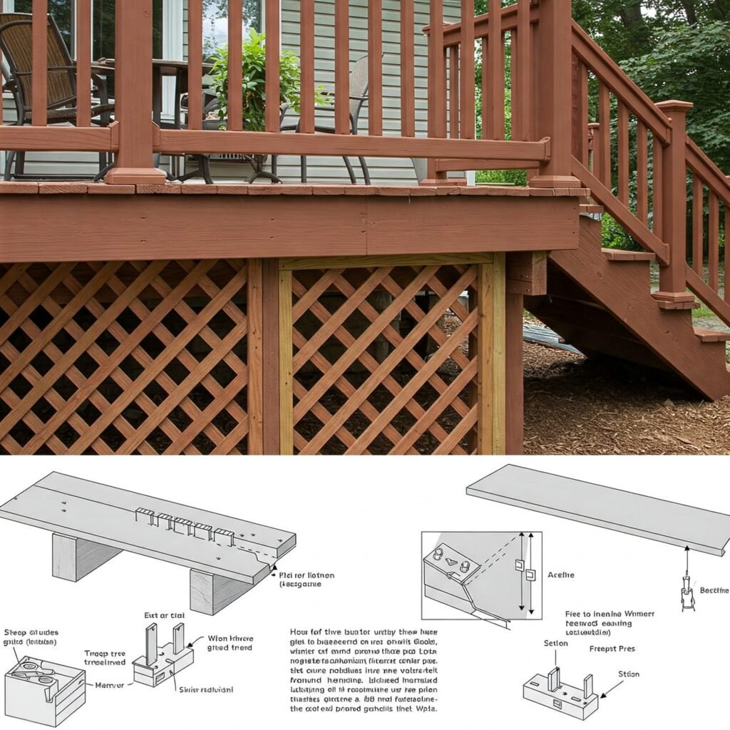 How to Install Lattice Under Deck