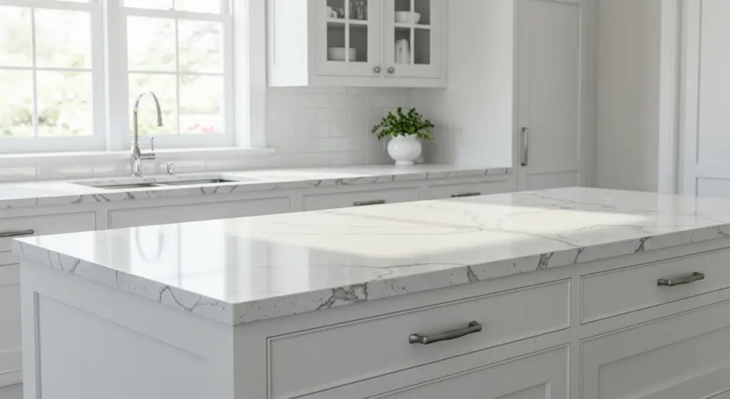 Benefits of Choosing Quartz Countertops with White Cabinets
