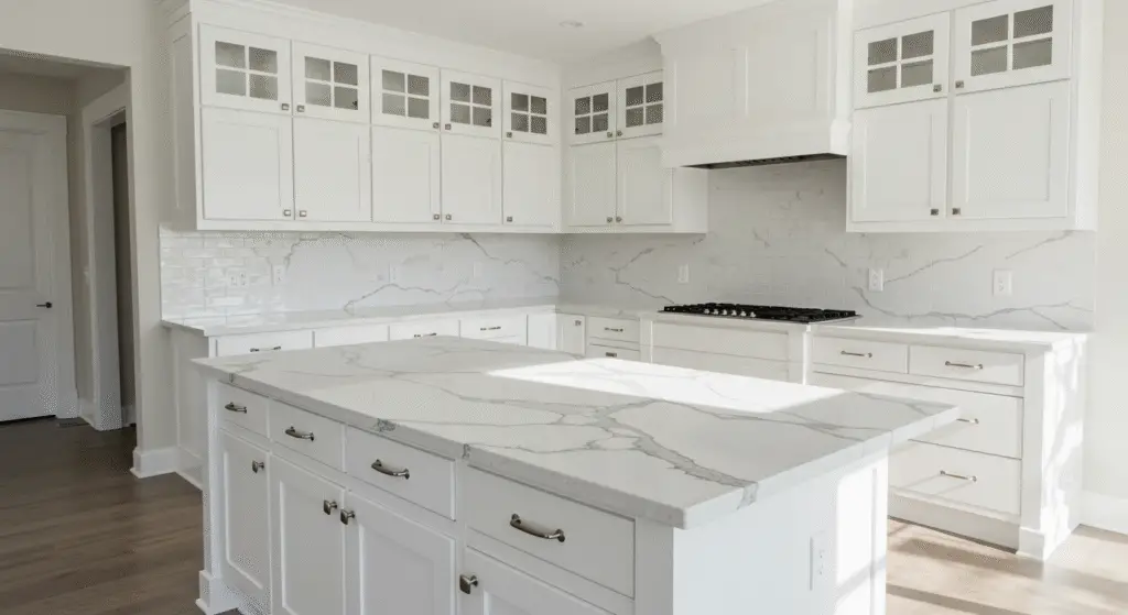 Benefits of Choosing Quartz Countertops with White Cabinets