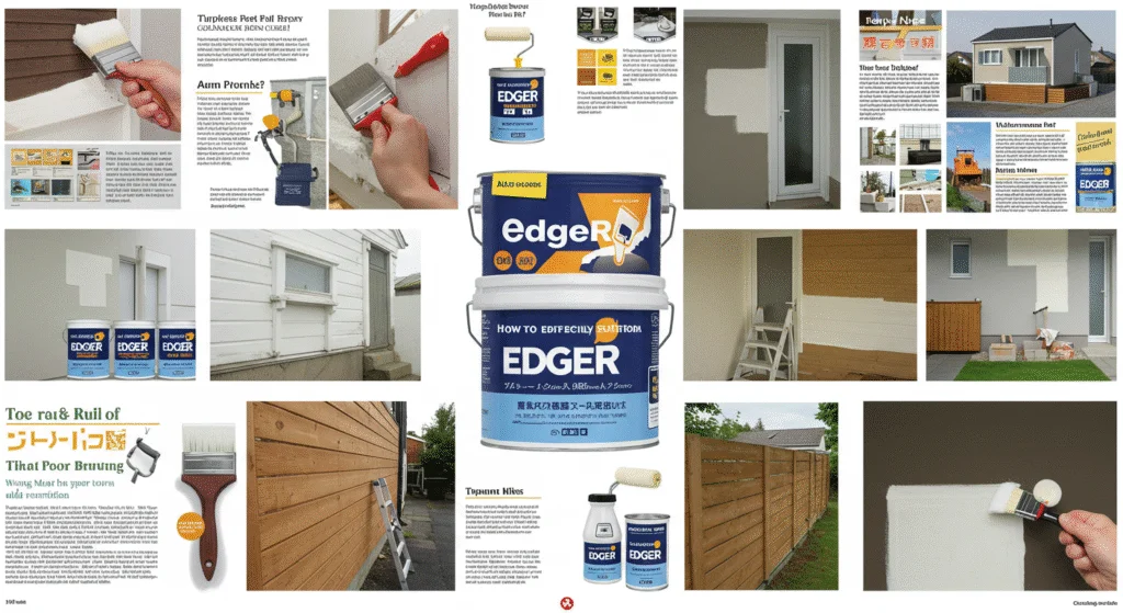 How to use edger paint for clean and perfect edges
