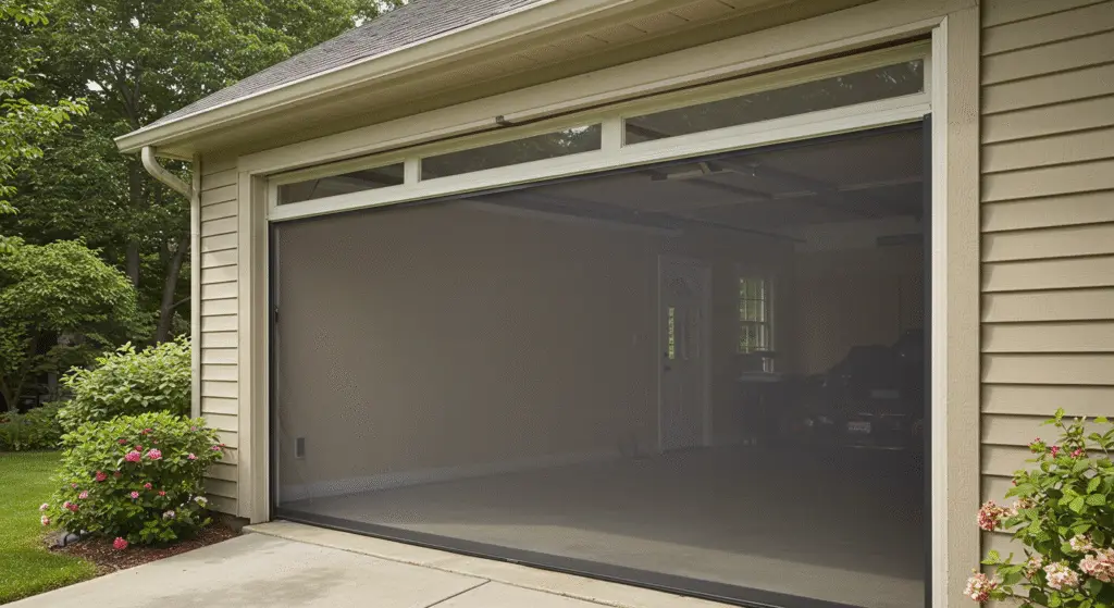 Retractable Garage Door Screen